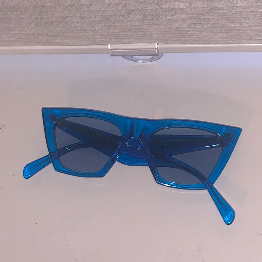 Authentic Celine Edge Sunglasses in Blue